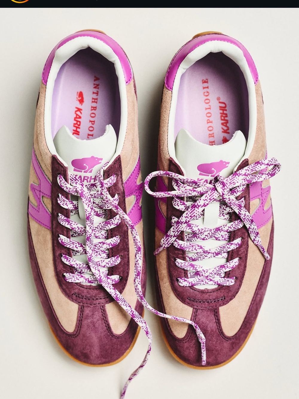 Karhu x Anthropologie Purple Suede Sneakers